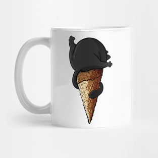 ICE CREAM BLACK CAT Mug